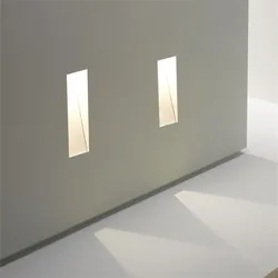 Modern Recessed LED Wall Lamps 3W PIR Motion Sensor Indoor Entrance Lighting Wall Decor Step Light for Corridor Aisle Fixture