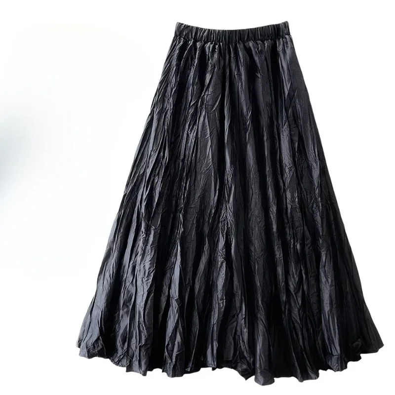 

2024 New Casual Spring Autumn Lace Embroidered Skirt Four Seasons Korean Fashion Tutu Skirt Gentle Lace Mesh Umbrella Skirts