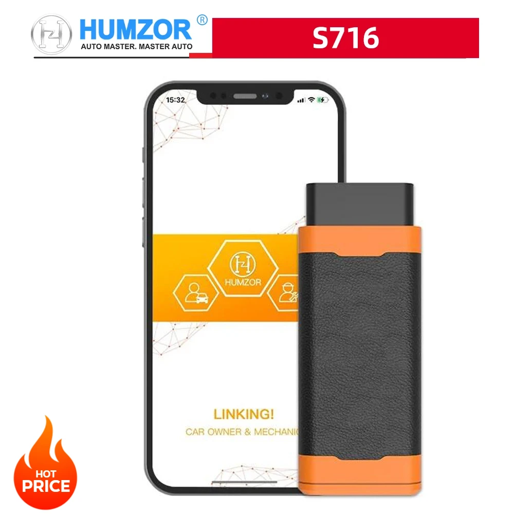 

HUMZOR S716 OBD2 Scanner 17+ Reset Services ABS/DPF/SAS/TPMS/Oil Reset Automotive Diagnostic Tool,Clearing Codes Diagnostic Tool