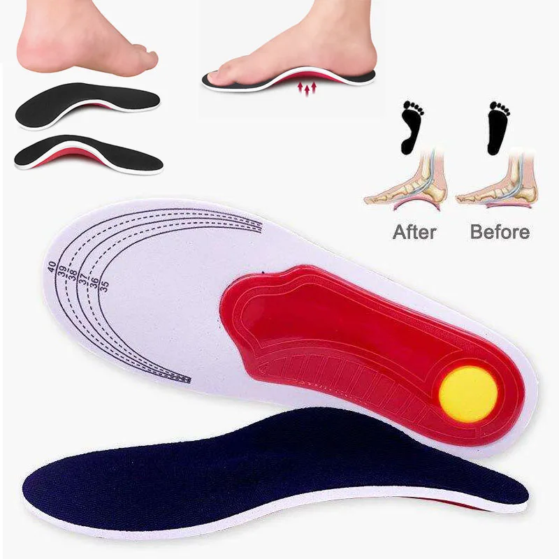 Orthopedic Insoles for Feet OX Leg Inner Sole Pain Relief Cushion Correction Arch Support Flat Feet Plantar Fasciitis Shoes Pads