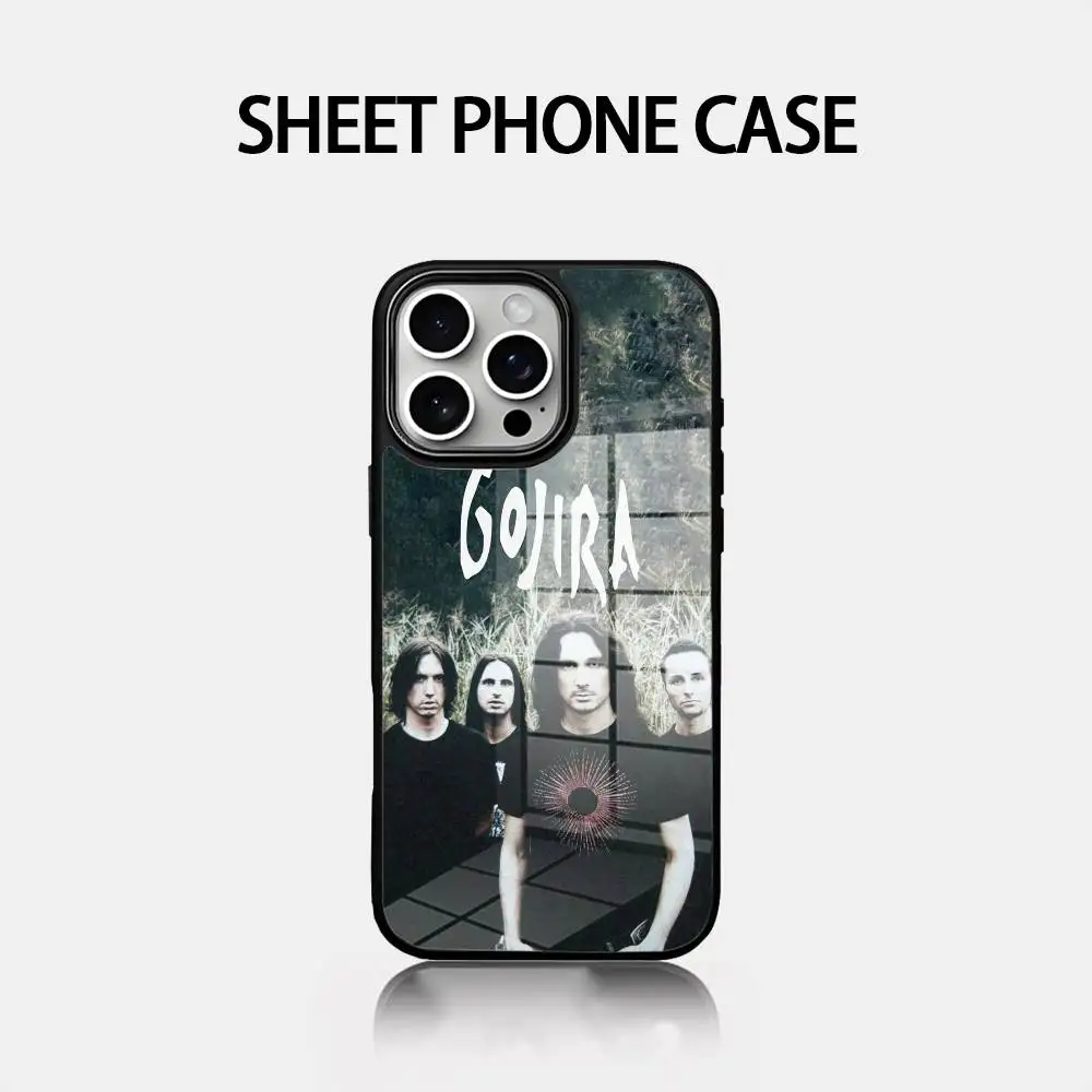 

G-Gojira Mental Band Phone Case Glass Cover Phone Case For Iphone 16 15 14 12 11 13 Pro Max Mini Puls Attraction CASE