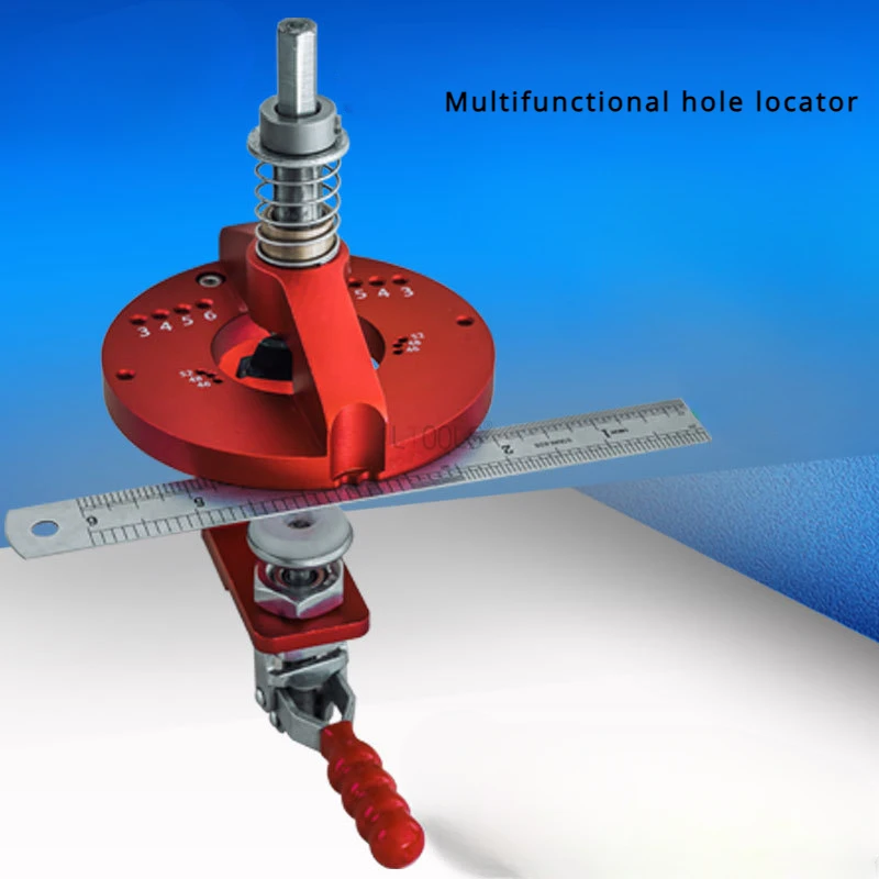 

Multi Functional Hole Locator Hinge Hole Circular Wooden Tenon Vertical Drilling And Marking Woodworking Auxiliary Fixture Set