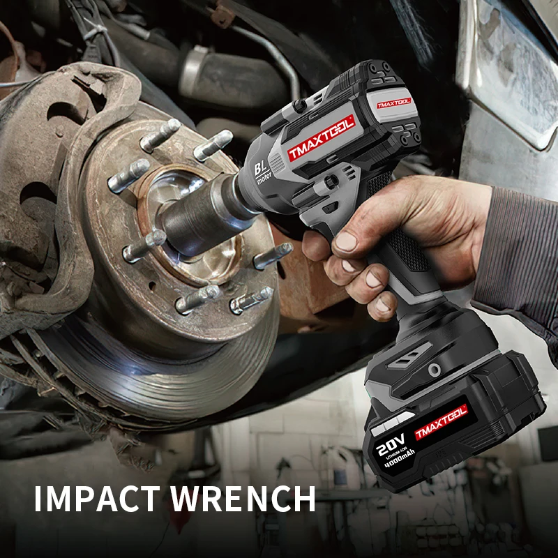 أدوات طاقة بطارية ليثيوم احترافية من Tmaxtool 750N.m محرك بدون فرشاة عزم دوران عالي 1/2 بوصة مفتاح ربط كهربائي لاسلكي #4