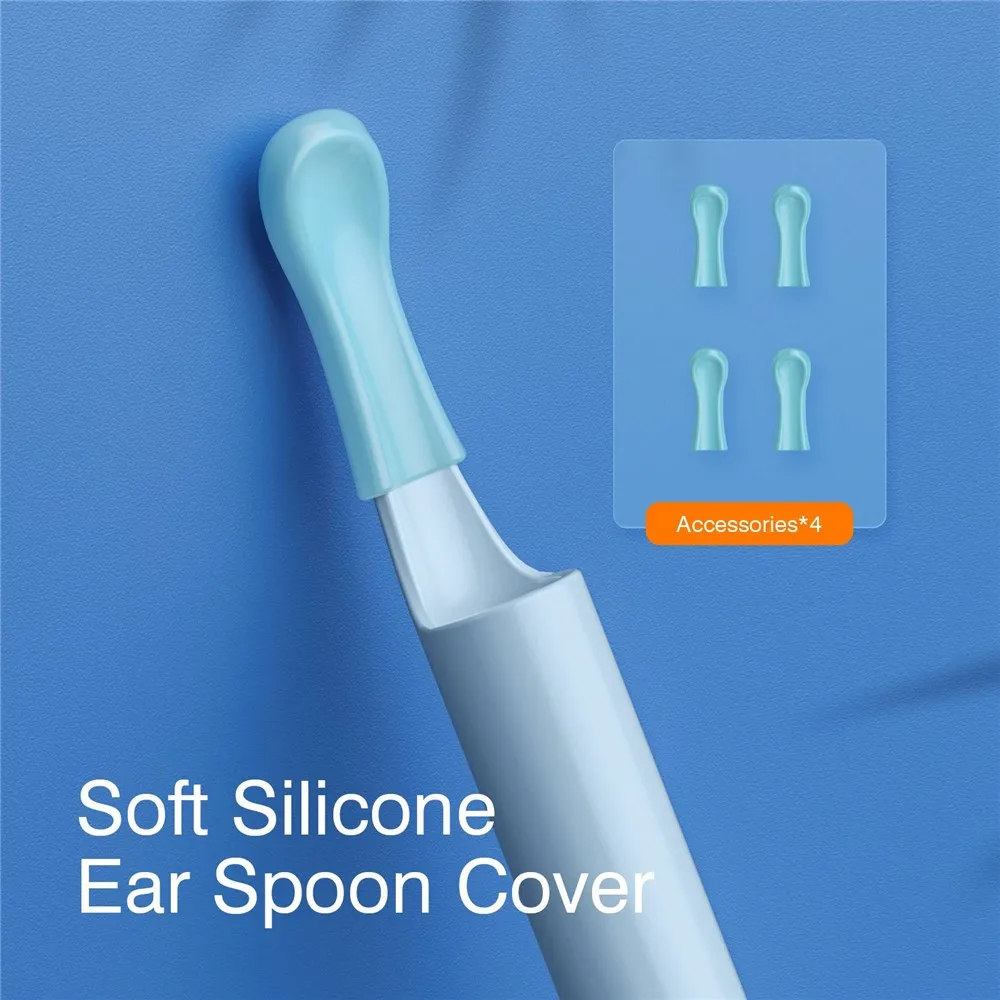 INSKAM FIND B Visual Earwax Removal Tool - Digital Ear Mirror - Includes Ear Cleaning Tools - White
