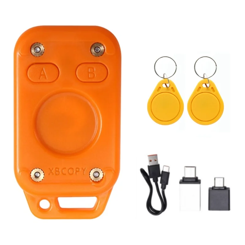 【إعادة التشغيل】محاكي قارئ الشرائح الذكية RFID Chameleon V2.0 ترقية 125Khz/13.56Mhz NFC Duplicator + 2Xuid Keychain