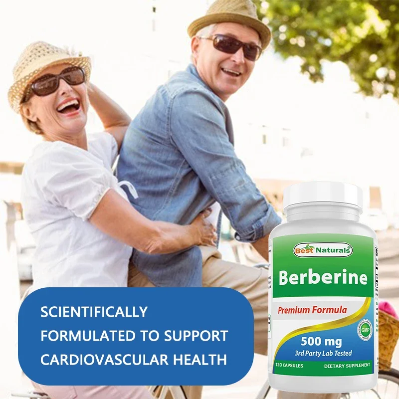 Best Naturals Berberine 500 mg 120 Capsules - Supports Immune, Cardiovascular and GI Function