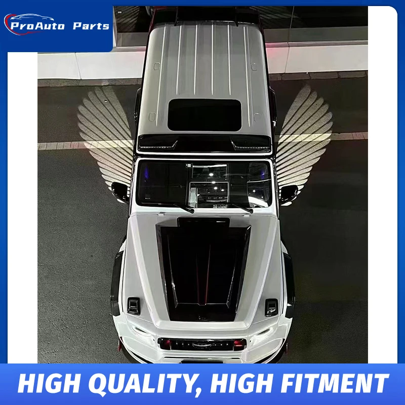 FOR Mercedes Benz Grand  B Door Light Angel's Wings Night Light Atmosphere Light W464 G500 G63 Door Light Carpet lamp With Logo view 3
