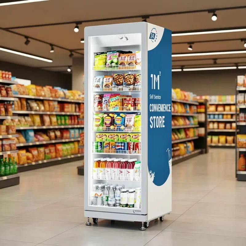 

FOODLINE Customized Vending AI-Powered Open Door Vending Machine with Camera Monitoring SDK Function WiFi Connectivity