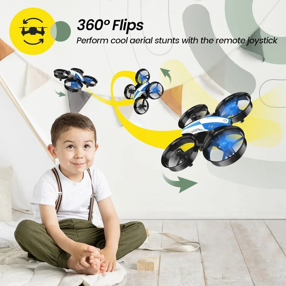 Mini Dron Holy Stone: RC Nano Quadcopter para niños y principiantes con Auto Hover, seguimientos 3D y modo sin cabeza