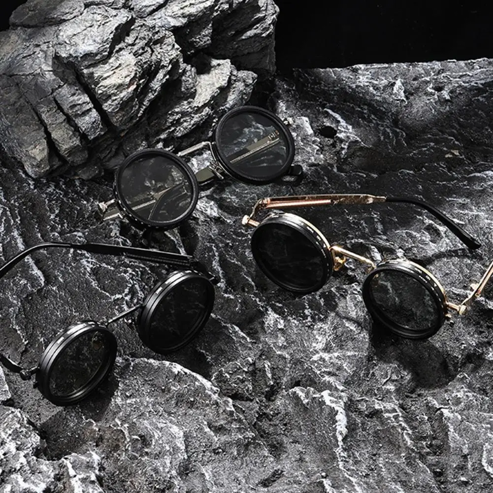 نظارات شمسية مستقطبة قابلة للتعديل 1-9 نظارات دائرية مع عدسات مرشح ND للرجال نظارات حماية من الأشعة فوق البنفسجية للسفر على الشاطئ #3
