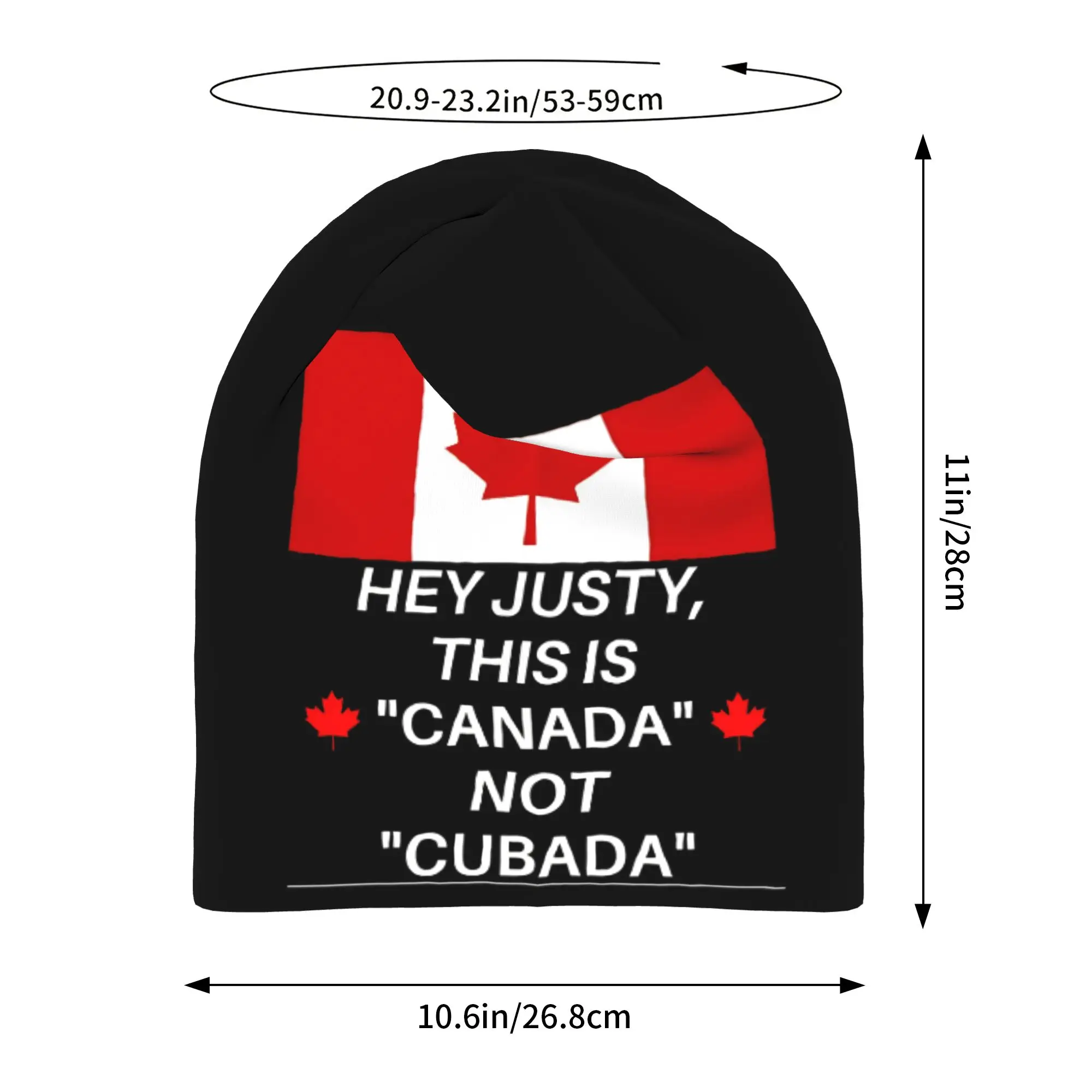 Funny Canada Is Calling and I Must Go Flag  Skull Cap Beanie Breathable  Climbing Hat for Men Women