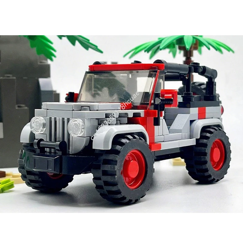 518ピース MOC ダイノワールド ツーパック シティチャンピオン スーパーカー 組み立てブロック クリスマス DIY エンジニアリングプロジェクト ギフトに最適