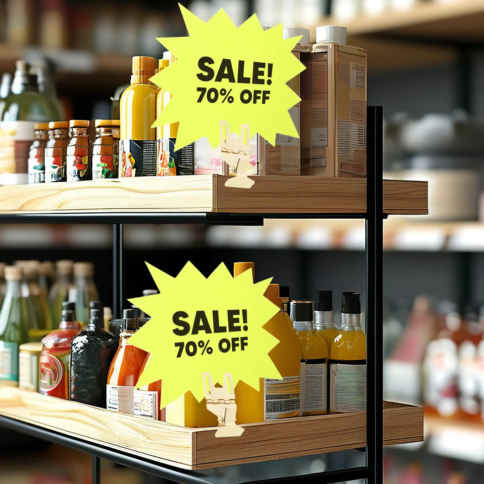 

10Pcs Retail Price Tag Holder Clips Metal Sign Clips Display Stand for Supermarket Bakery Advertising Metal Sign Holder