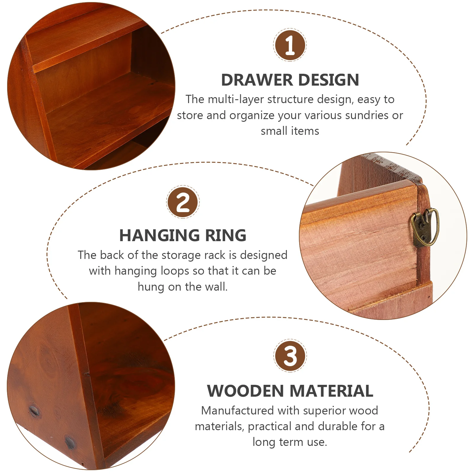 

Wooden Storage Shelf Multi-Layer Desktop Organizer for Sundries Storage Holder Home Office Dorm Room Farmhouse Classroom Decor