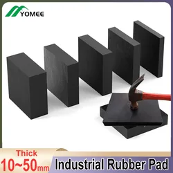 Black Industrial Rubber Block High-elastic Shock-absorbing Pad Plate Buffer Pad Shock-proof Thickened Square Gasket