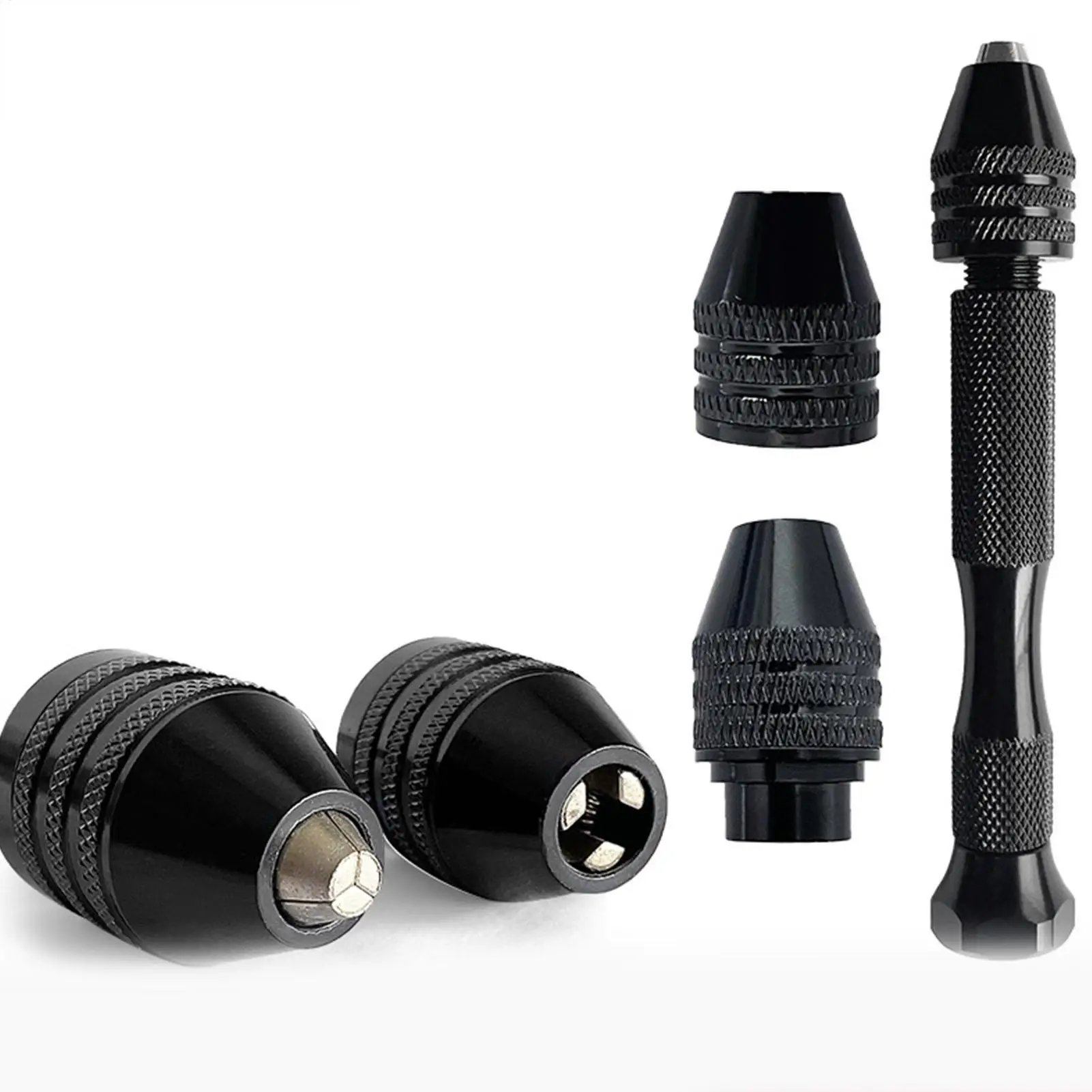 Keyless Drill Chuck M8x0.75 Mm Replacement Metal Self-Tightening Chuck For Driver Rotary Hammer Repair Lathe Milling Machine