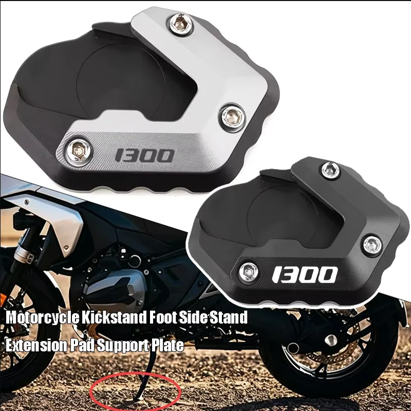 Motorcycle Kickstand Foot Side Stand Extension Pad Support Plate For R1300GS Adventure R1300 GS GS1300 ADV 2023 2024 2025