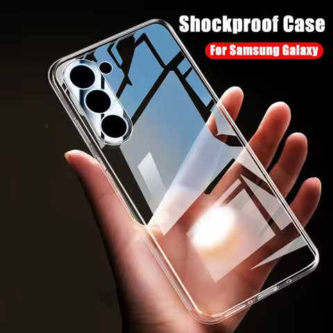 Luxury Clear Shockproof Case For Samsung Galaxy S23 S22 S21 S20 Ultra Plus Cover A54 A34 A53 A52 A13 A73 A33 A71 Accessories
