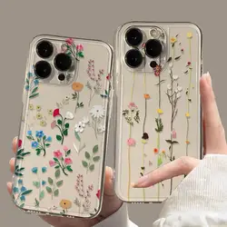 Floral Flower Clear Case for Huawei Honor 90 Lite X9A 5G X7B X8B X9B Y9 Prime 2019 Nova 3i 5T 6 7 9 SE P40 Lite P30 Pro Cover