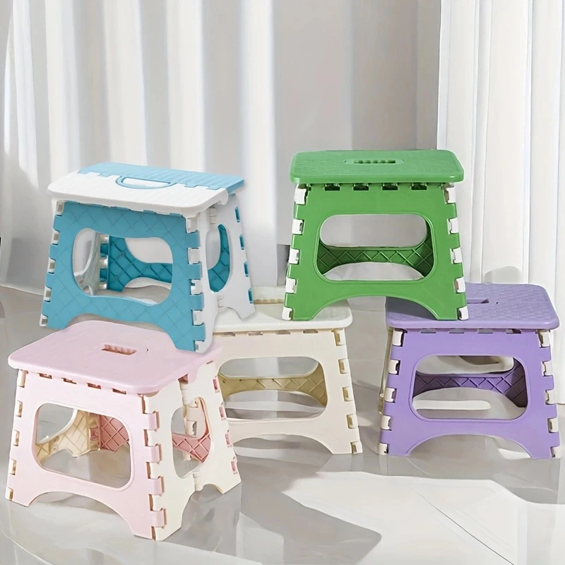 Plastic Folding Stool, Portable Outdoor Stool, Household Mazza Children's Learning Stool, Train Stool