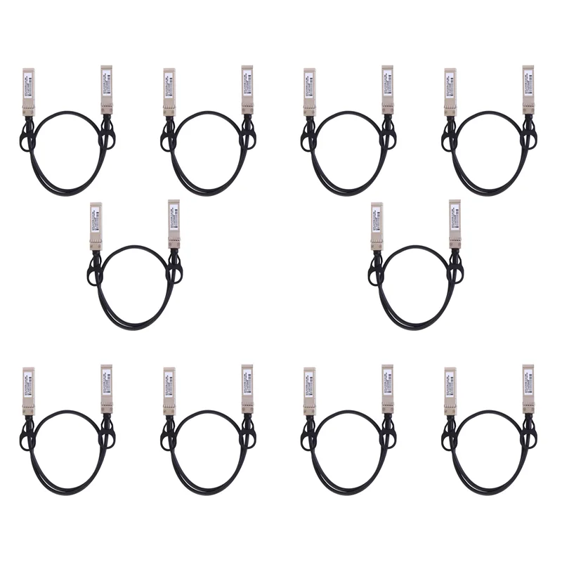 

Настоятельно рекомендуется-10X 10G SFP+ кабель Twinax, медь с прямым креплением (DAC) 10GBASE SFP пассивный кабель для SFP-H10GB-CU1M, Ubiquiti, D-