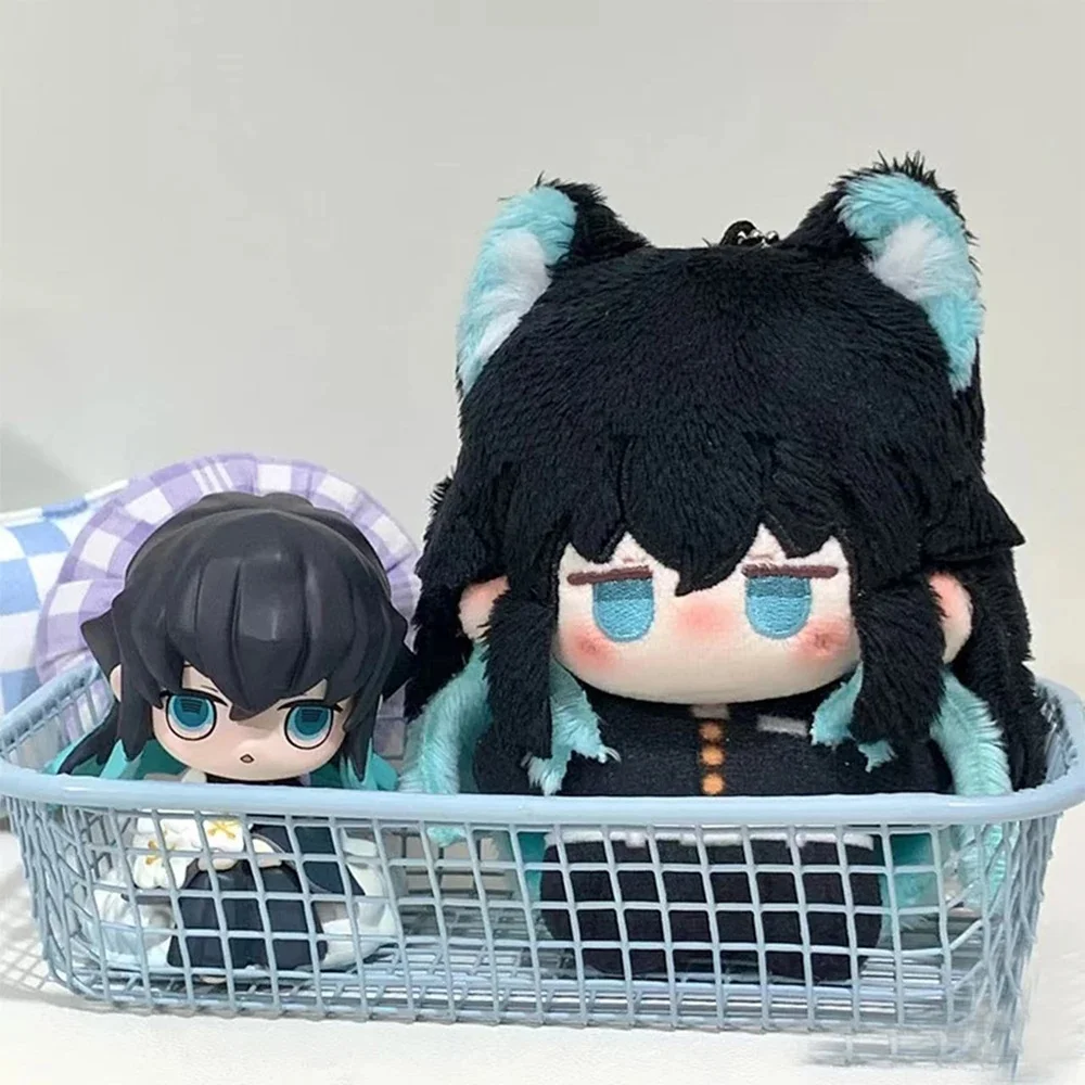 

10cm Demon Slayer Plush Toy High Quality Figure Toy Cartoon Game Anime Cosplay Toy Body Squeaking Plush Pendant