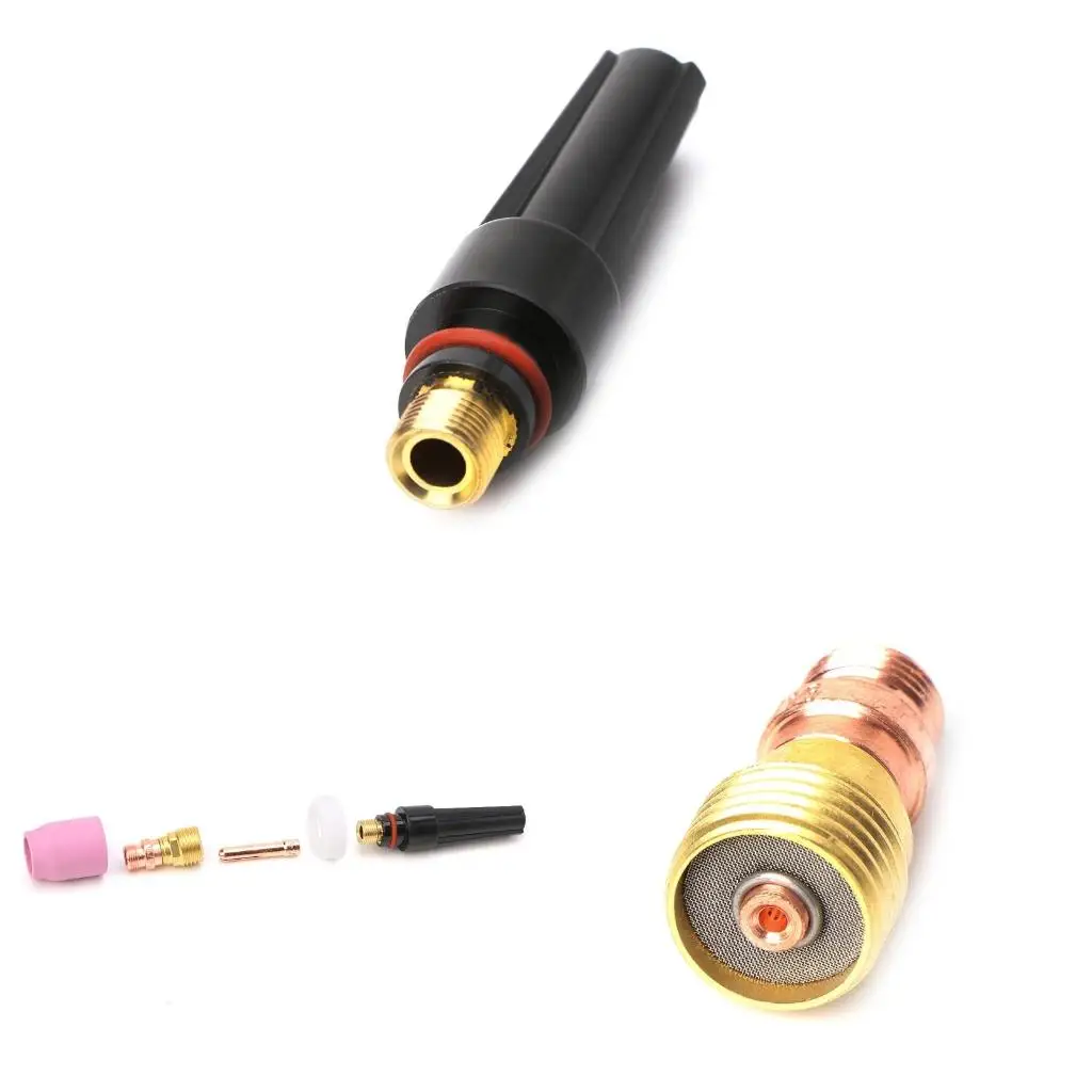 5PCS Tig Welding Torch Cup Gas Collet Body Lens