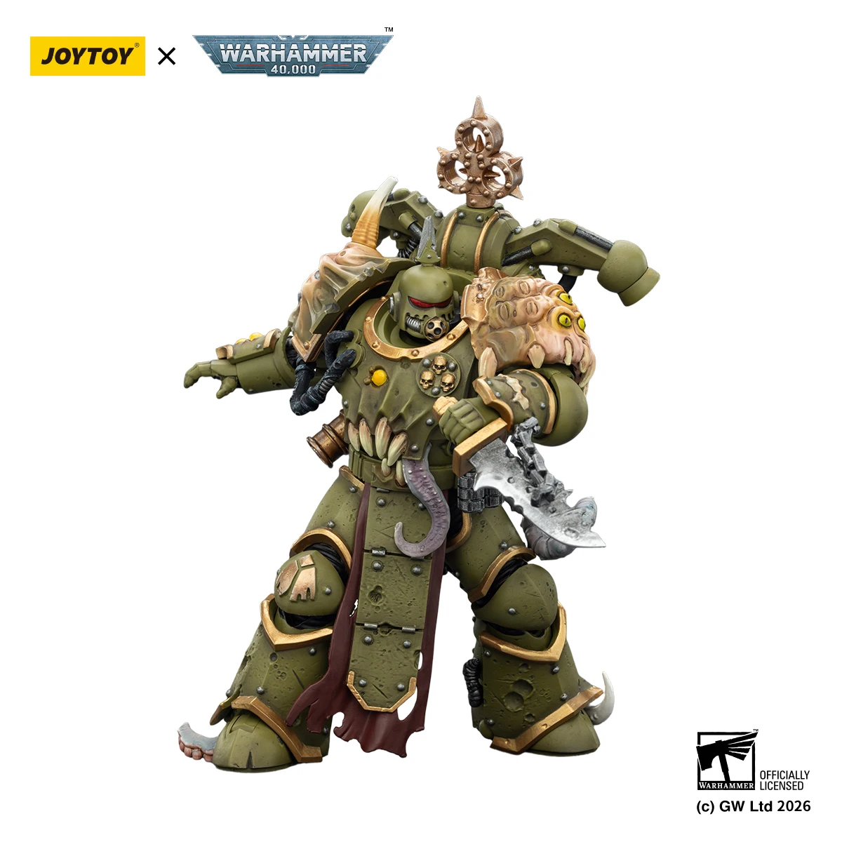 

Предзаказ: Фигурка JOYTOY Warhammer 40K Death Guard Plague Marine Champion Plague Marine, масштаб 1/18, модель игрушки