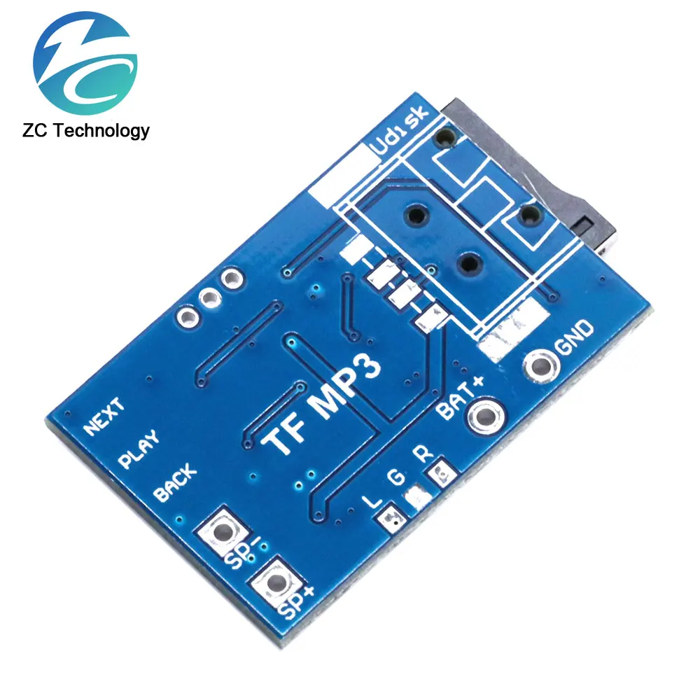 1PCS GPD2846A TF Card MP3 Decoder Board 2W Amplifier Module for Arduino GM Power Supply Module