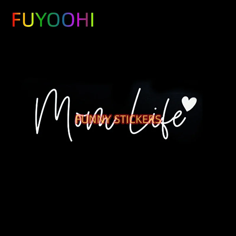 

FUYOOHI Blue Giraffe Mom Life Car Decal Cute Bumper Laptop Sticker