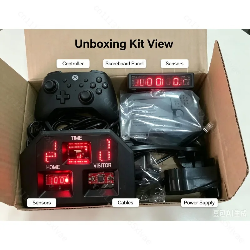 Arcade Electronic Basketball Scoring Counter, Auto Pitching Game Scoring Device, Replacement Accessory for Coin‑Operated