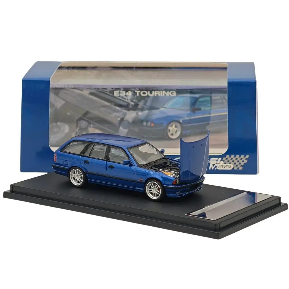 Mortal 1:64 for E34 M5 TOURING Wagon Openable Hood Diecast Toys Car Models Collection Hobby Gifts