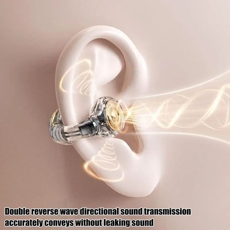 Беспроводные наушники с открытым ухом, легкие спортивные наушники, эргономичные удобные наушники с шумоподавлением, эстетичный дизайн для