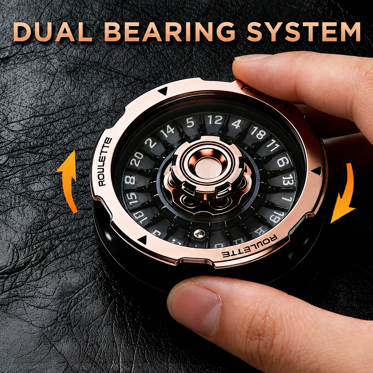 D20 Lucky Roulette Wheel Fidget Spinner Anti Stress Toy EDC Hand Toy Desk Gadget DND Table Game Decompression Spinning Dice Gift image 5