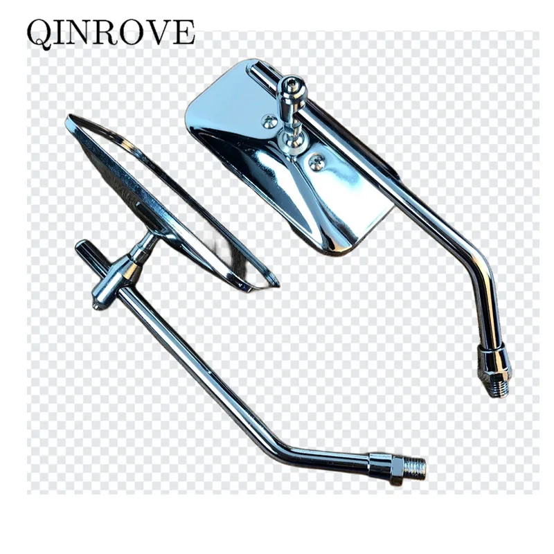 Retro 8 10mm Motorcycle Rear Mirror Iron Aluminum Mirror Universal For Honda CB125R XRE 300 Keeway RKF 125 Benelli TNT 125 135