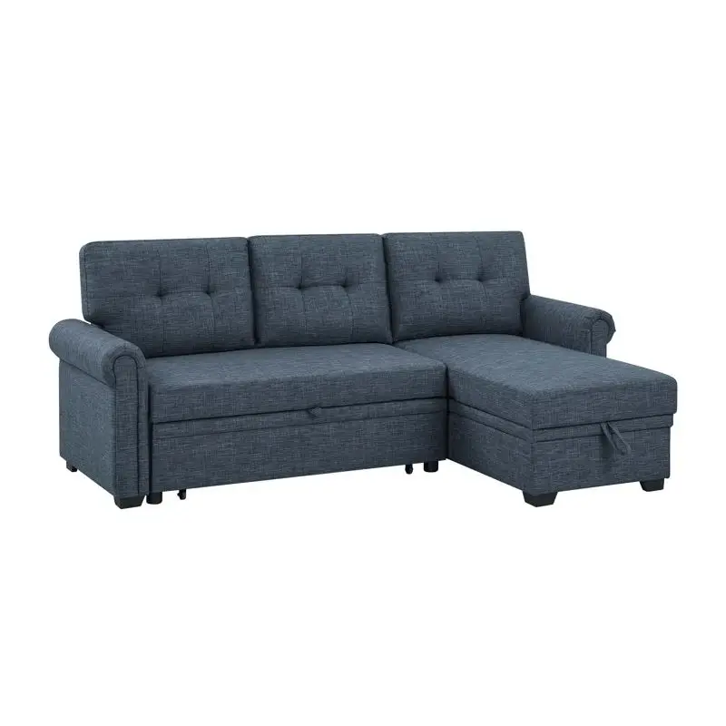 #   Sofá Modular en Forma de L de Diseño Moderno con Cama Extraíble, Cama Plegable, Sofá Cama Doble Multifuncional