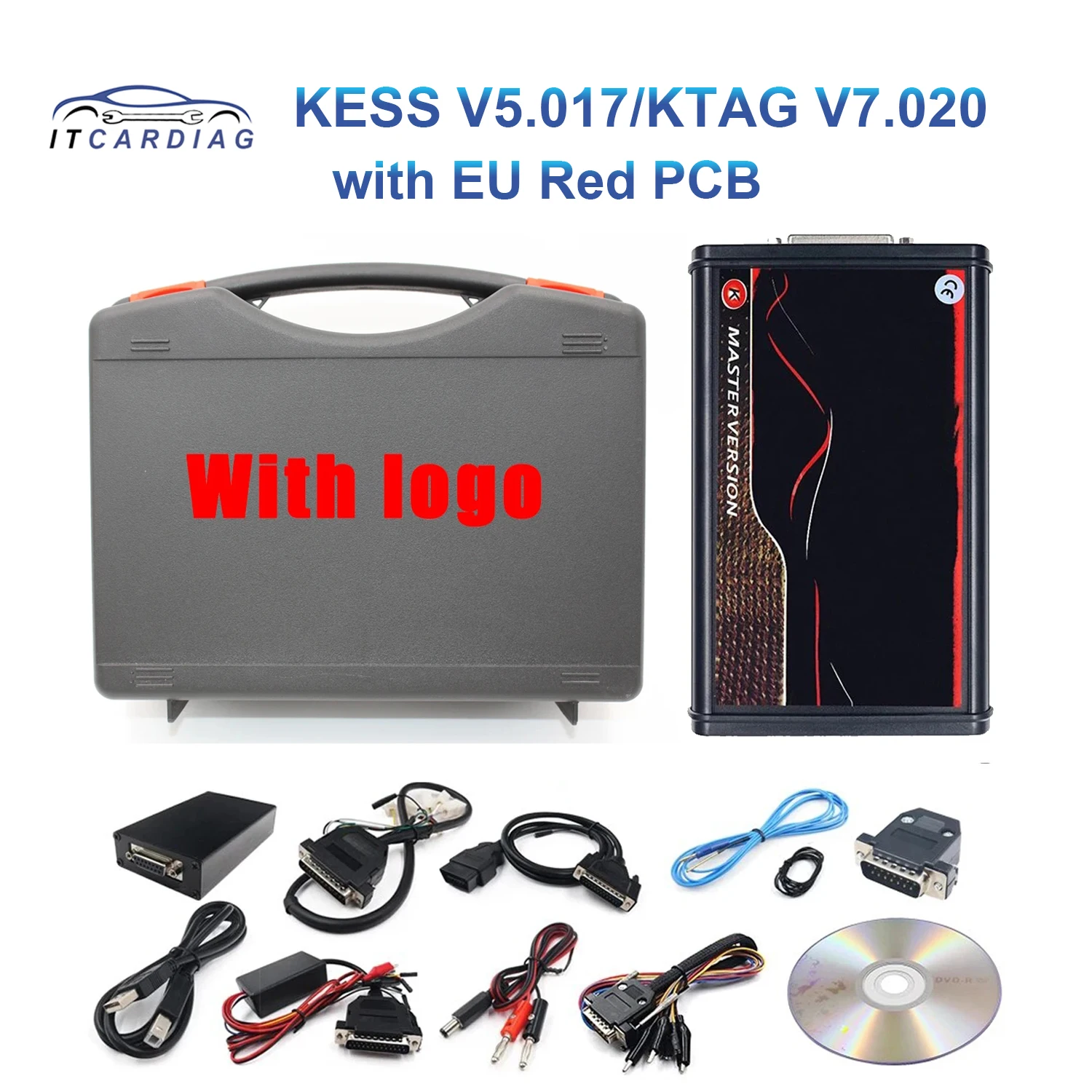 

ECU Tool For For Ktag V7.020 KESS V2.8 V2 V5.017 SW V2.25 v2.47 4 LED BDM Frame 22pcs Adapters K-TAG ECU Programmer with Toolbox