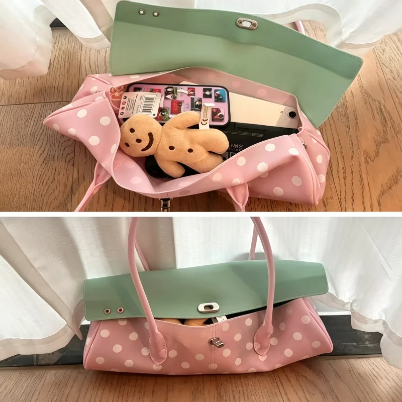 Summer Strawberry Bright Pvc Jelly Shoulder Bag Waterproof Zipper Large Capacity Handbag Casual Swimming Vacation Beach Bag New