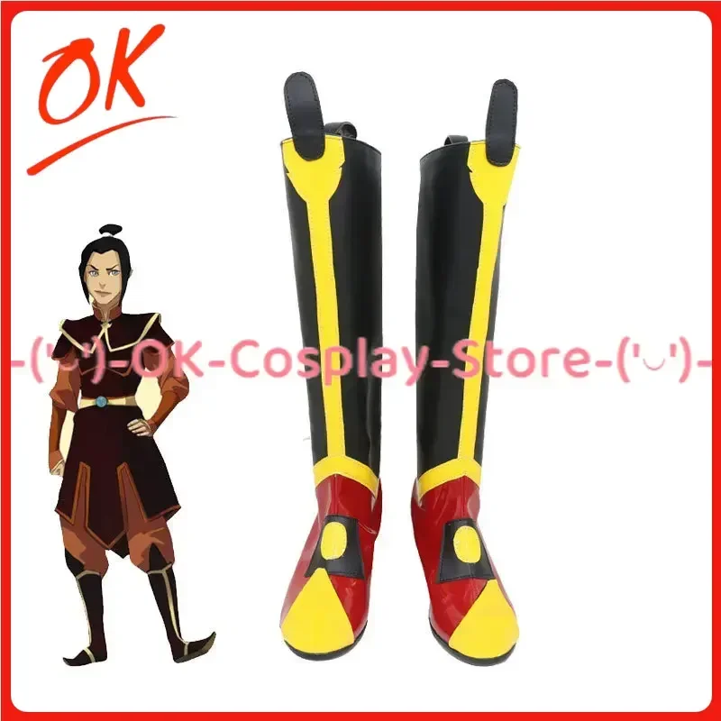 [Aangepast] Azula Cosplay Schoenen Anime Game Rollenspel Kostuum Prop Halloween Carnaval Party PU Lederen Laarzen