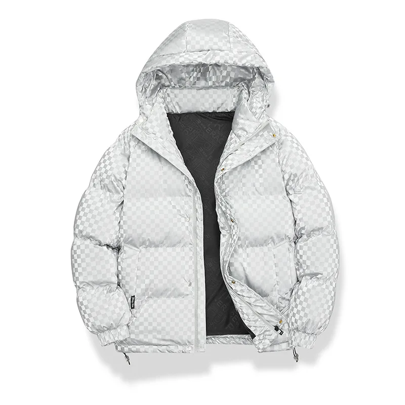 Ropa de algodón con capucha para hombre, tendencia de moda de otoño e invierno, ropa exterior informal cálida para hombre