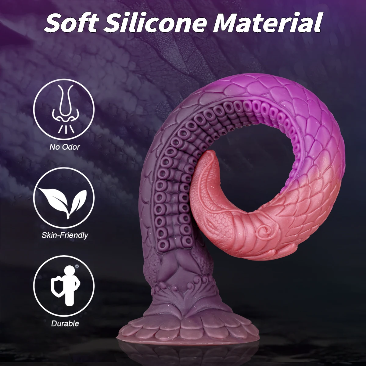 Super Long Luminous Monster Dildo Liquid Silicone Soft Anal Plug Tentacles Penis Anal Massage Butt Plug Men Women Adult Sex Toys - view 6