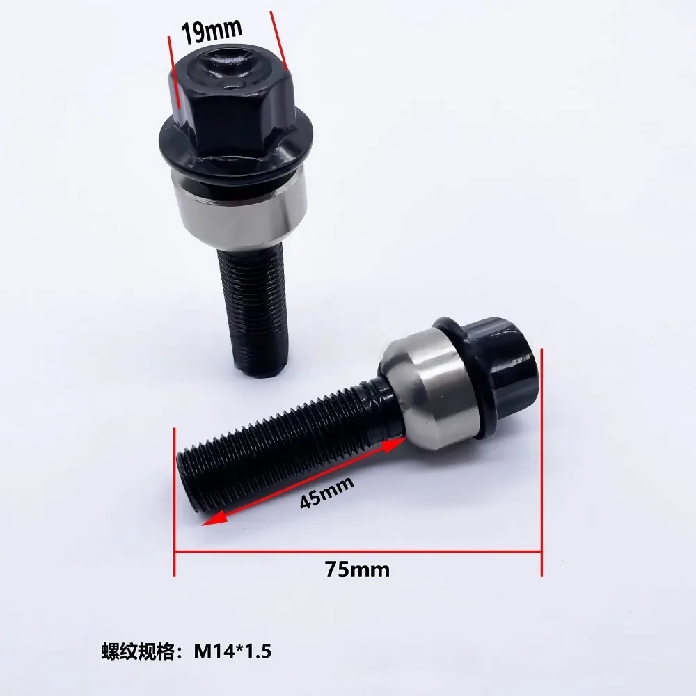 1pc 65/67/75mm Extra Long Bolts Wheel Lug Bolt Screw Suit for Porsche Paramera Cayenne M14x1.5 | Hex 19mm