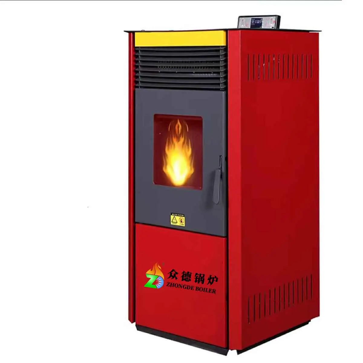 

Fireplaces for Sale Red Indoor Cast Iron Smokeless Biomass Wood Pellet Stoves Pellet Stove with HOUSE HEATING