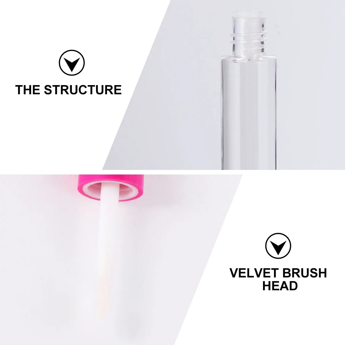 

100 Pcs Lip Gloss Bottle Lip Bottle Lip Container DIY Accessories with Cover for Ladies Girls (Rosy)