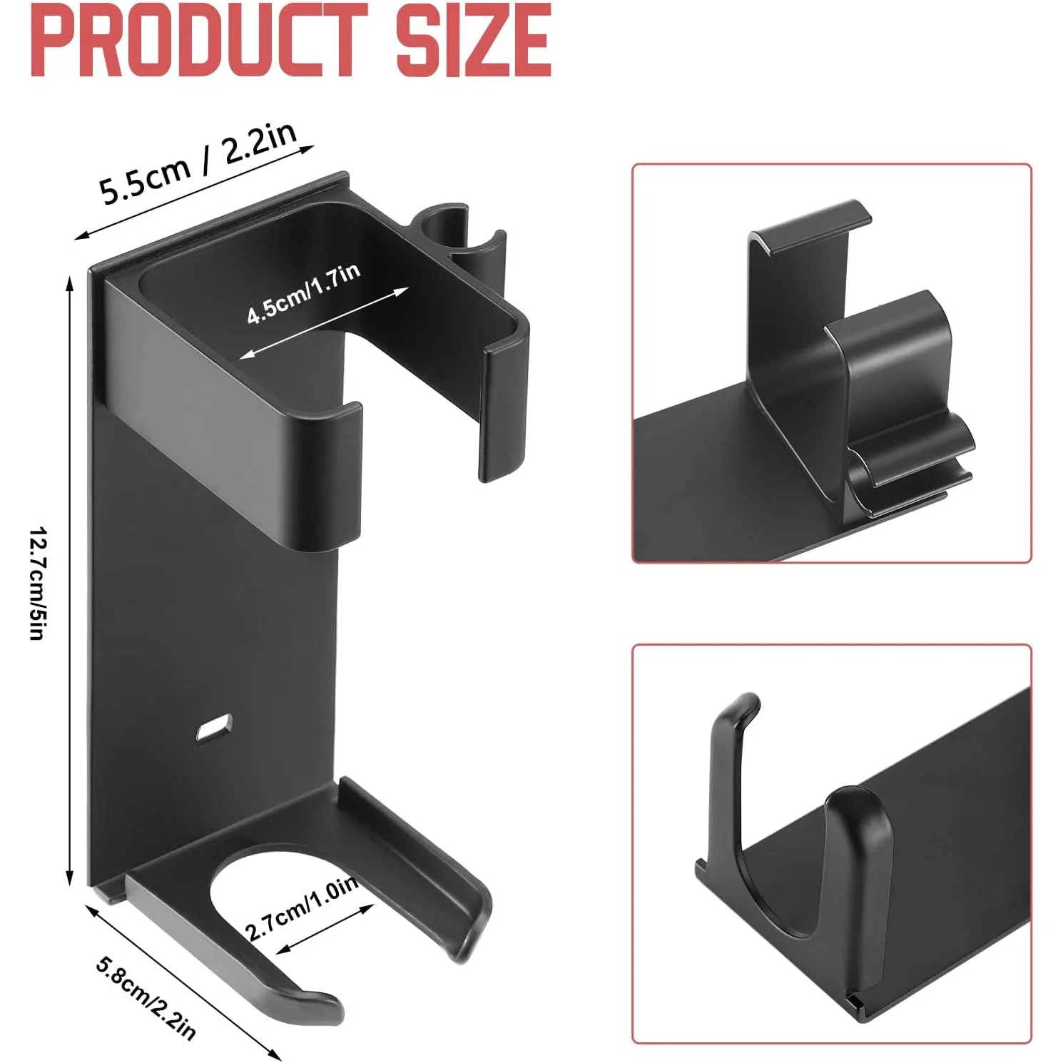 Wall-Mount Holder for Dyson Airwrap Styler Hair Curling Suitable Various Curly Hair Sticks Iron Aluminum Organizor Storage Rack - view 5