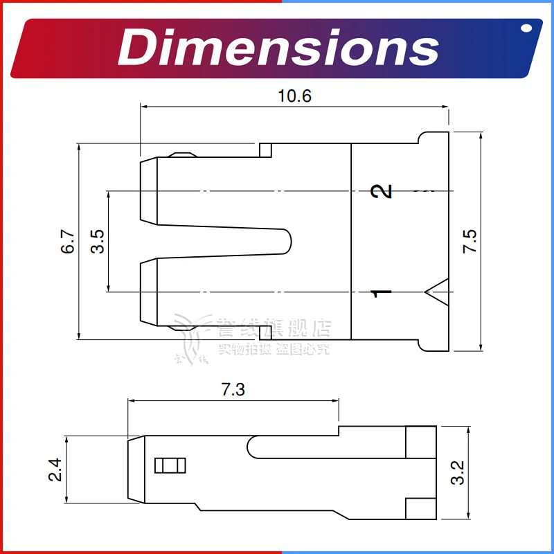 JST BH3.5mm Extension Silicone Wire Connector 2Pin Cable Crimp Terminals Block Jack Plug Connectors 22AWG Copper BHR3.5