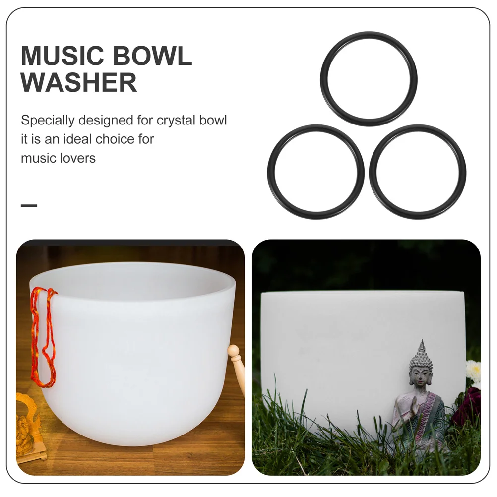 

5pcs Music Singing Rubber Ring Lightweight Durable Cushion For Meditation Sound Tibetan Bowl Mat Singing Bowl Parts