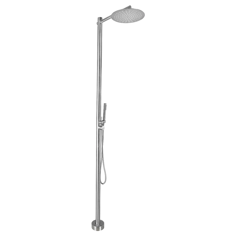 

304 stainless steel hotel B & B outdoor floor-to-ceiling shower set villa poolside hot and cold water
