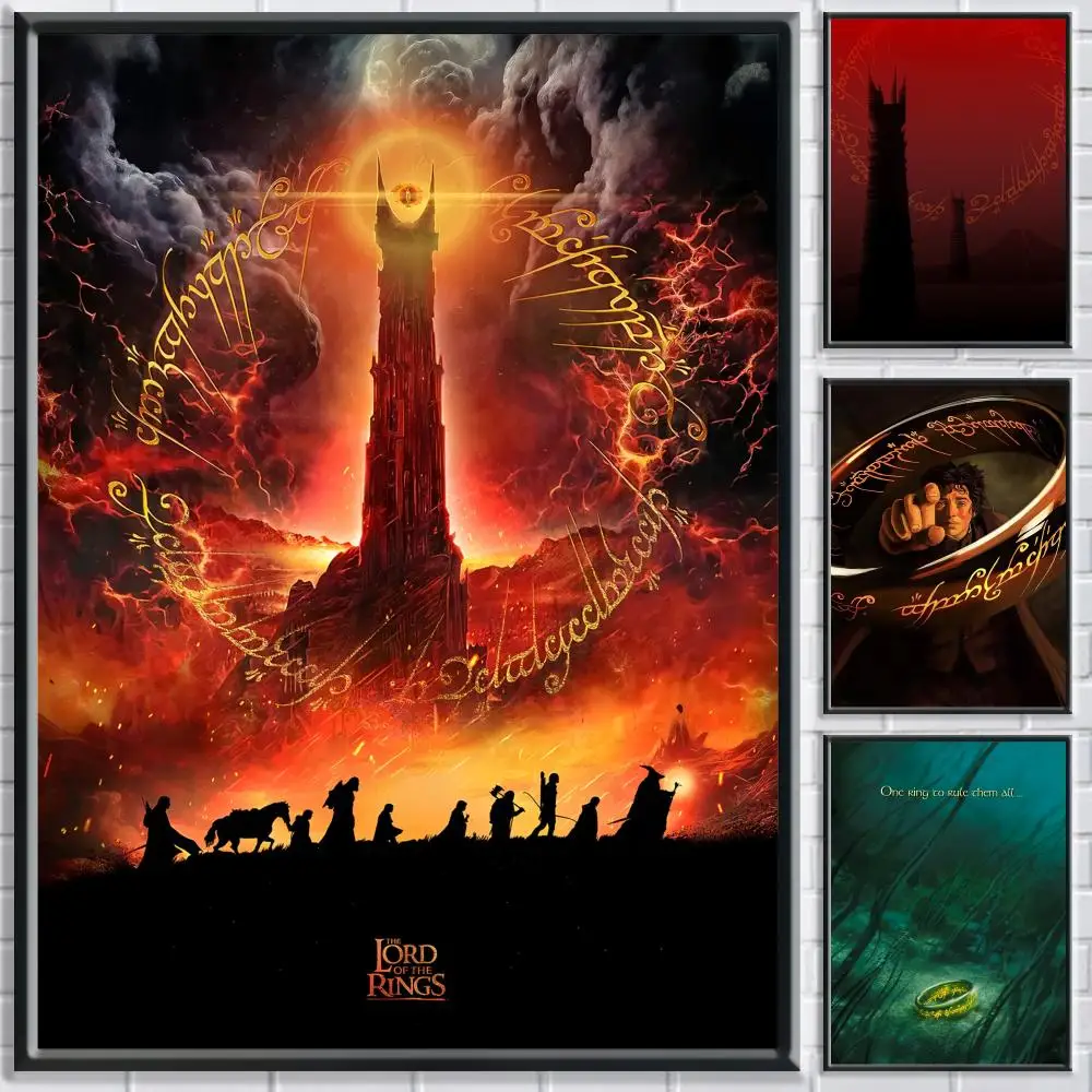 

Film the L-Lord of the Ring Painting Calligraphy Canvas HD Wall Art Decor Interior Poster for Home Room Decoration