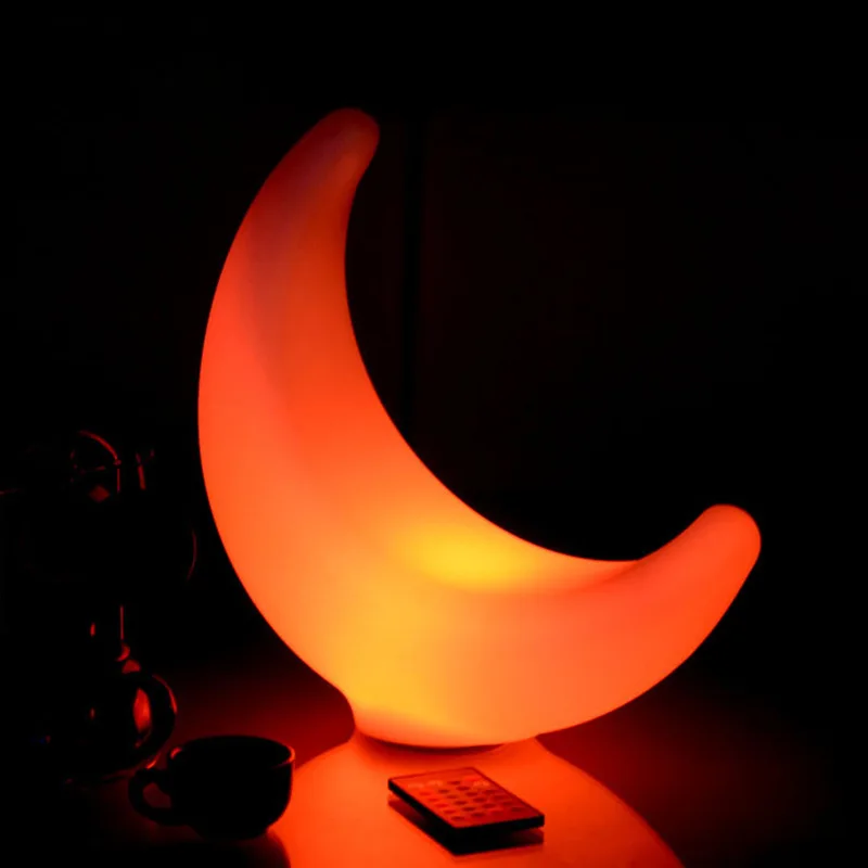 مصباح LED قمر مضيء ، متغير اللون ، مساحة تضيء ، إضاءة مزاجية ، غرزة ، إضاءة ليلية متوهجة ، ديكور عيد ميلاد